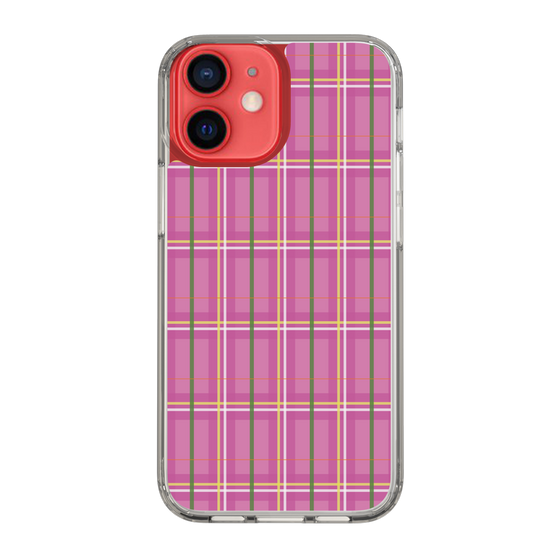 スリムプロテクションケース［ Tartan Check - Pink ］