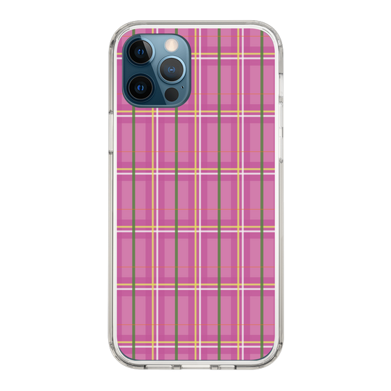 スリムプロテクションケース［ Tartan Check - Pink ］