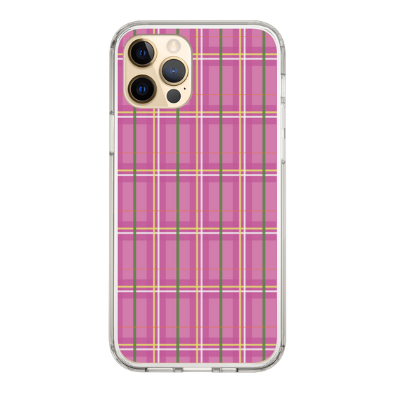 スリムプロテクションケース［ Tartan Check - Pink ］