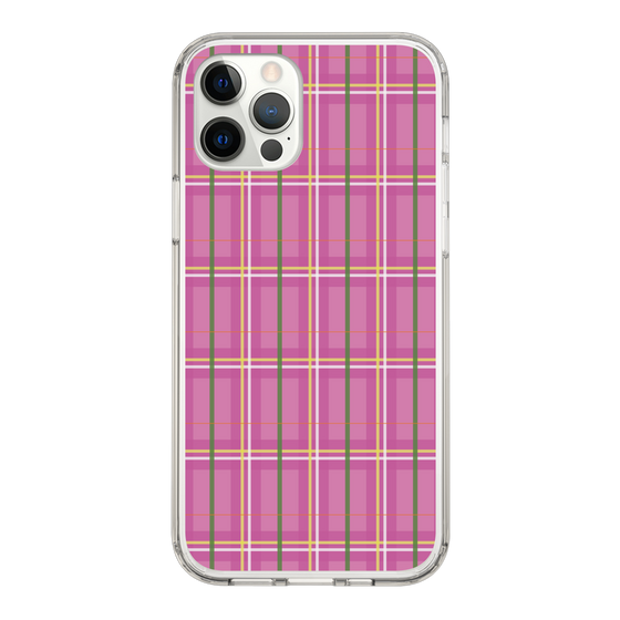 スリムプロテクションケース［ Tartan Check - Pink ］