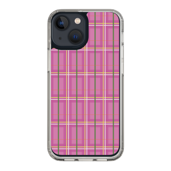 スリムプロテクションケース［ Tartan Check - Pink ］