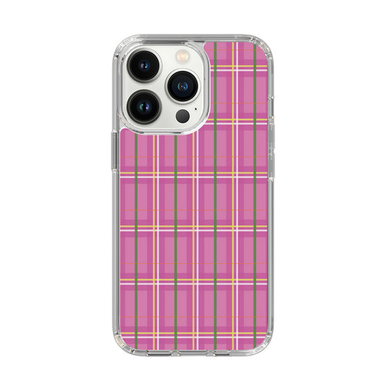 スリムプロテクションケース［ Tartan Check - Pink ］