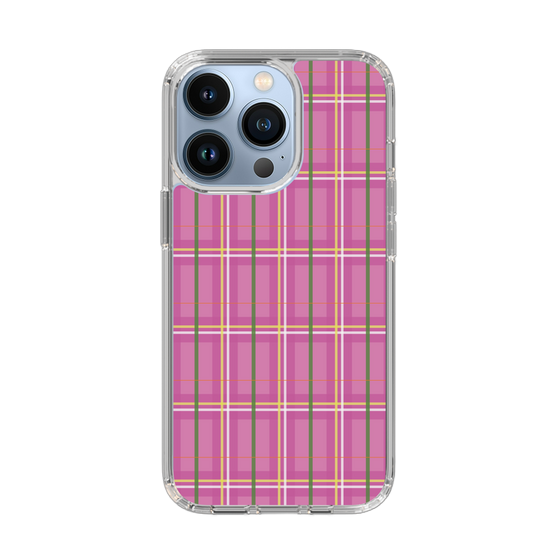 スリムプロテクションケース［ Tartan Check - Pink ］