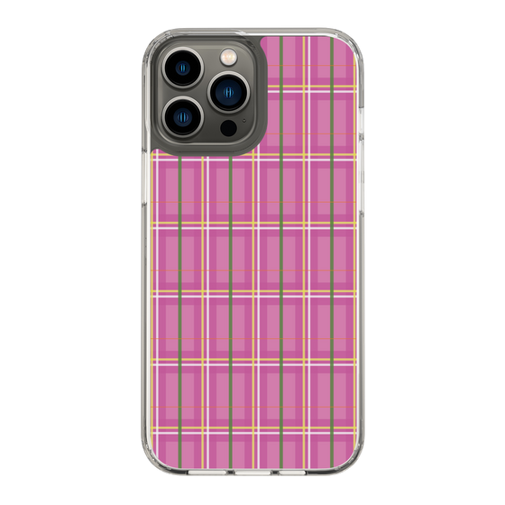 スリムプロテクションケース［ Tartan Check - Pink ］