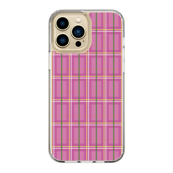スリムプロテクションケース［ Tartan Check - Pink ］