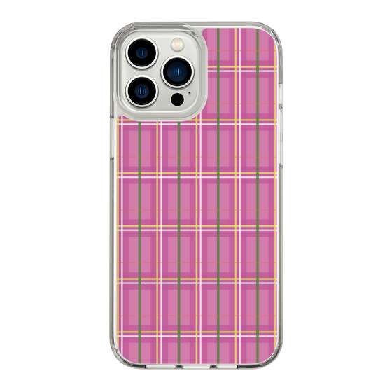 スリムプロテクションケース［ Tartan Check - Pink ］