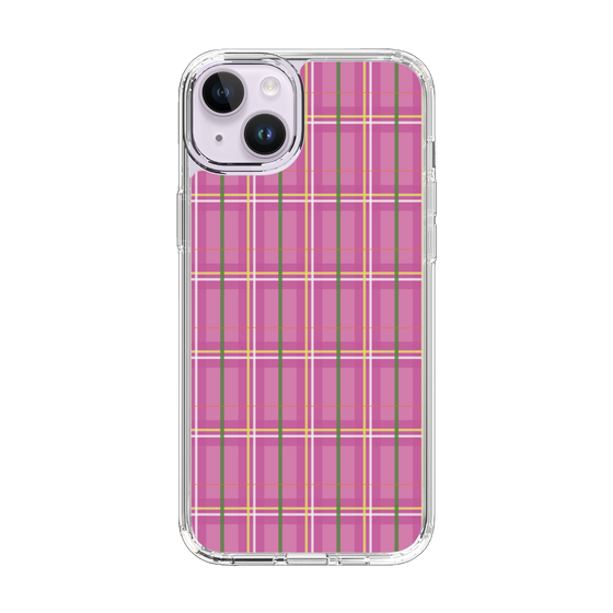 スリムプロテクションケース［ Tartan Check - Pink ］