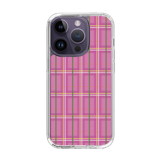 スリムプロテクションケース［ Tartan Check - Pink ］