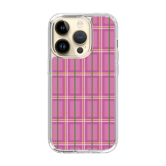 スリムプロテクションケース［ Tartan Check - Pink ］