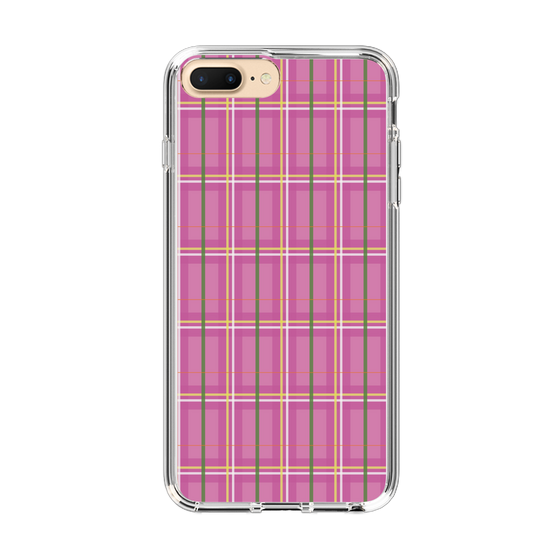 スリムプロテクションケース［ Tartan Check - Pink ］