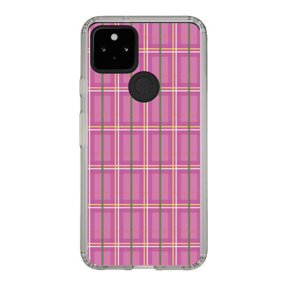 スリムプロテクションケース［ Tartan Check - Pink ］