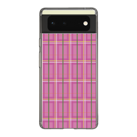 スリムプロテクションケース［ Tartan Check - Pink ］