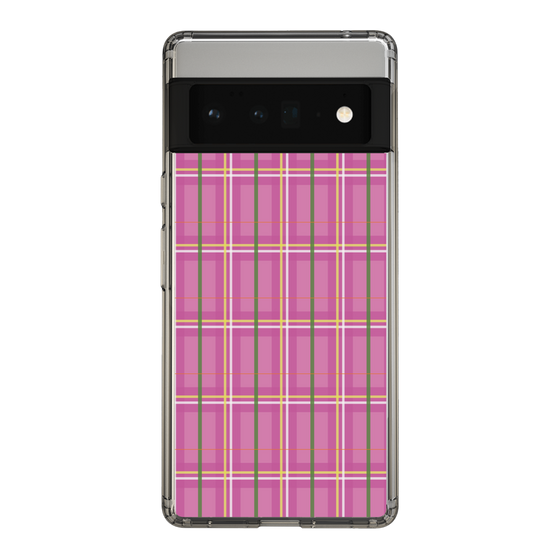 スリムプロテクションケース［ Tartan Check - Pink ］