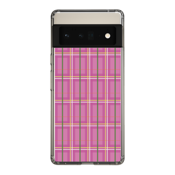 スリムプロテクションケース［ Tartan Check - Pink ］