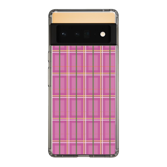 スリムプロテクションケース［ Tartan Check - Pink ］