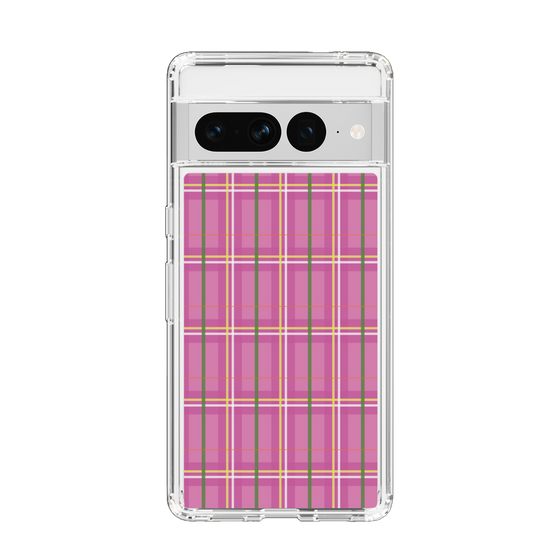 スリムプロテクションケース［ Tartan Check - Pink ］