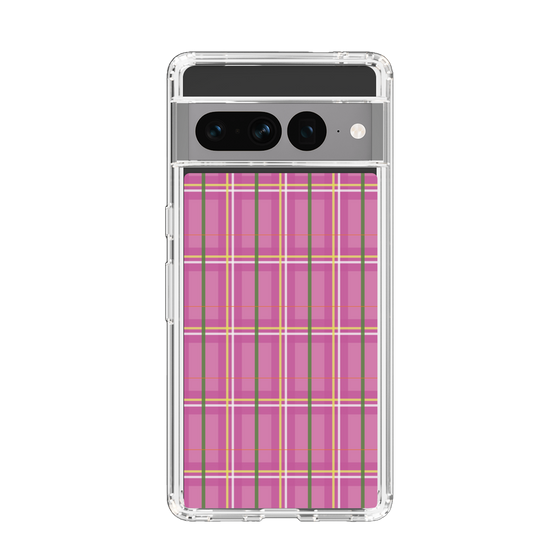 スリムプロテクションケース［ Tartan Check - Pink ］