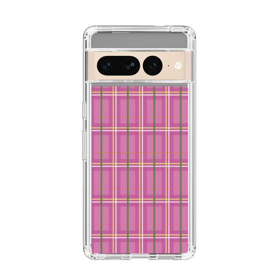 スリムプロテクションケース［ Tartan Check - Pink ］