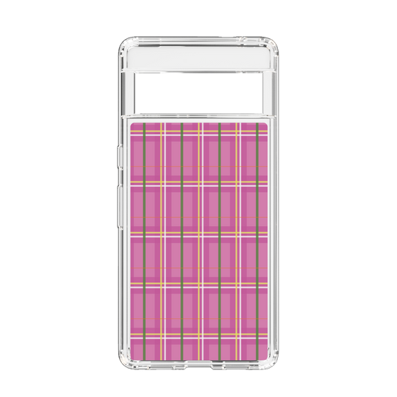 スリムプロテクションケース［ Tartan Check - Pink ］