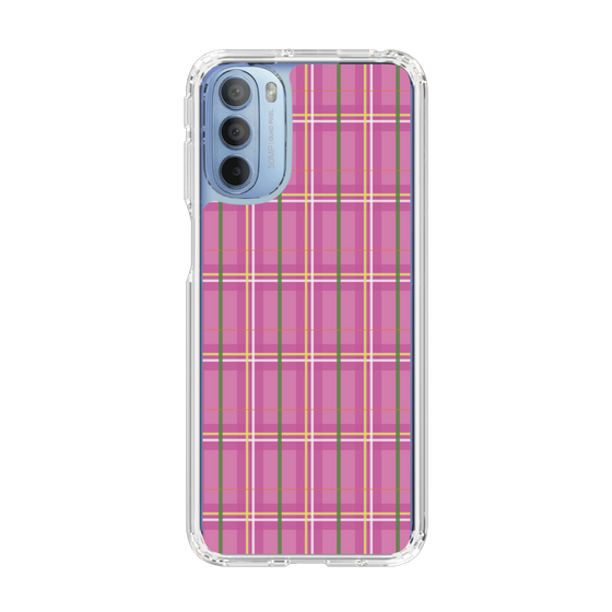 スリムプロテクションケース［ Tartan Check - Pink ］