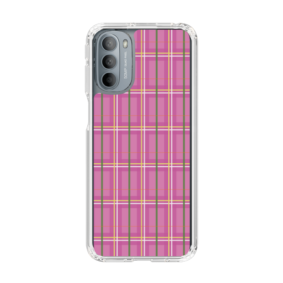 スリムプロテクションケース［ Tartan Check - Pink ］