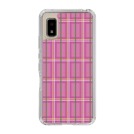 スリムプロテクションケース［ Tartan Check - Pink ］