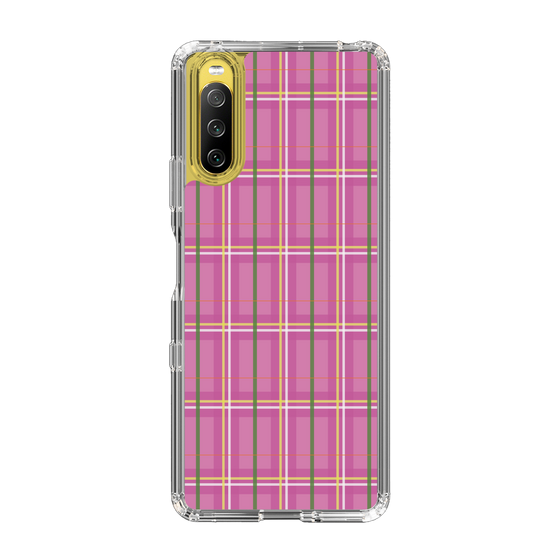 スリムプロテクションケース［ Tartan Check - Pink ］