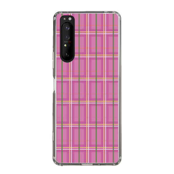 スリムプロテクションケース［ Tartan Check - Pink ］