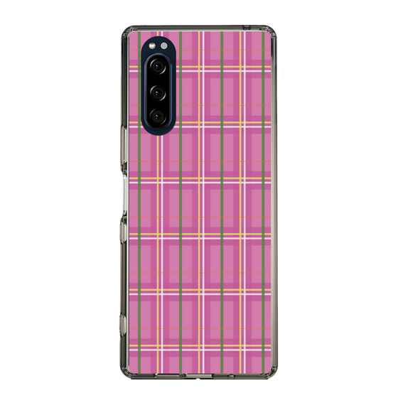 スリムプロテクションケース［ Tartan Check - Pink ］