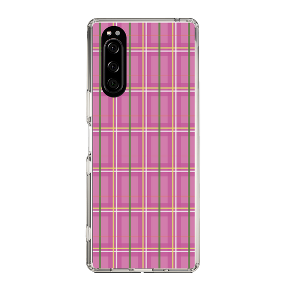 スリムプロテクションケース［ Tartan Check - Pink ］