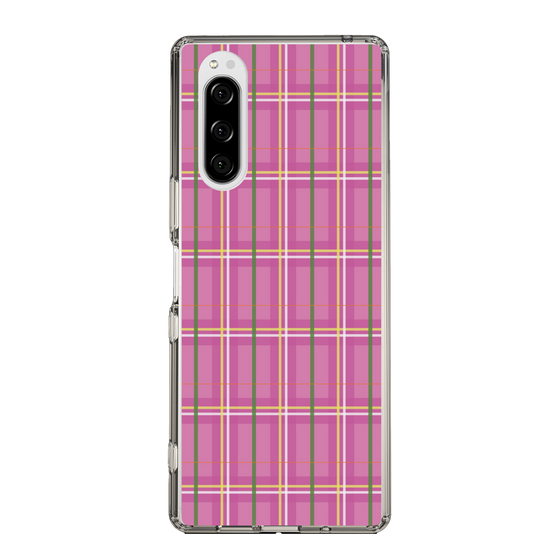 スリムプロテクションケース［ Tartan Check - Pink ］