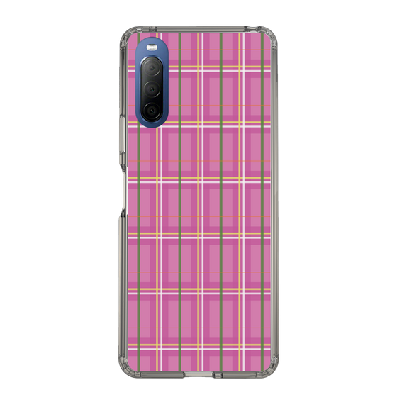 スリムプロテクションケース［ Tartan Check - Pink ］