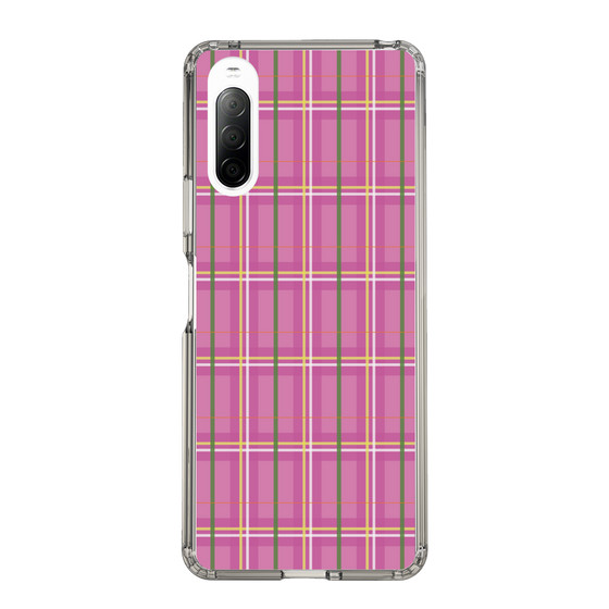 スリムプロテクションケース［ Tartan Check - Pink ］