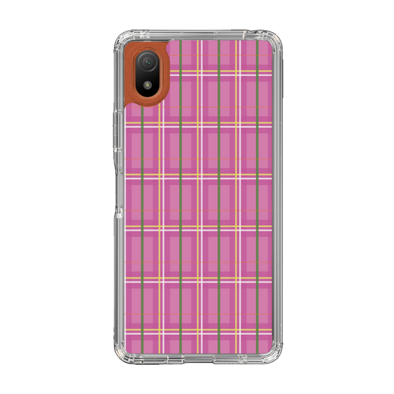 スリムプロテクションケース［ Tartan Check - Pink ］