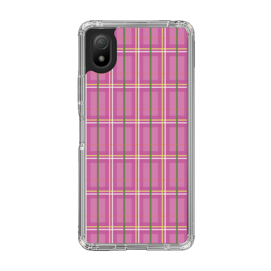 スリムプロテクションケース［ Tartan Check - Pink ］