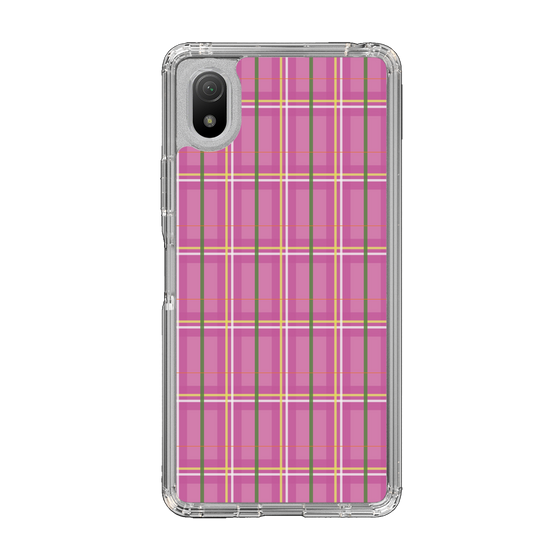 スリムプロテクションケース［ Tartan Check - Pink ］