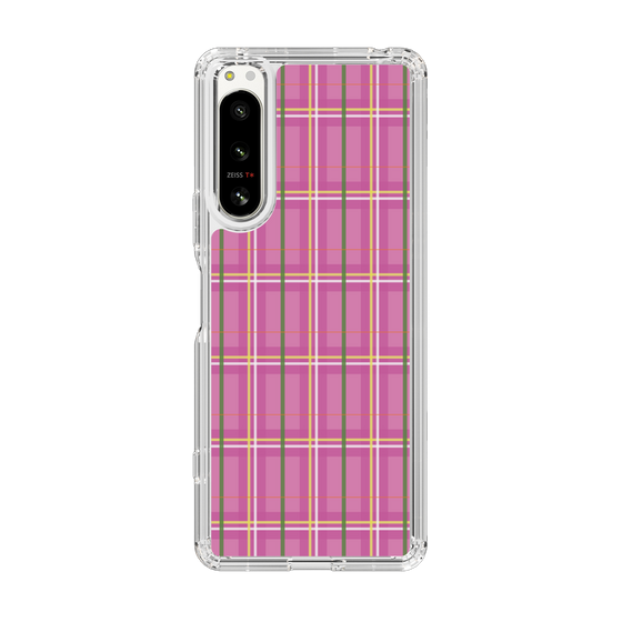 スリムプロテクションケース［ Tartan Check - Pink ］