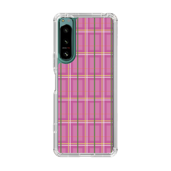 スリムプロテクションケース［ Tartan Check - Pink ］