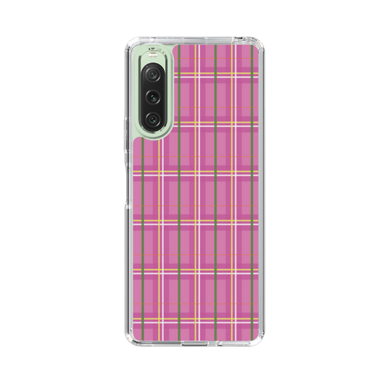 スリムプロテクションケース［ Tartan Check - Pink ］