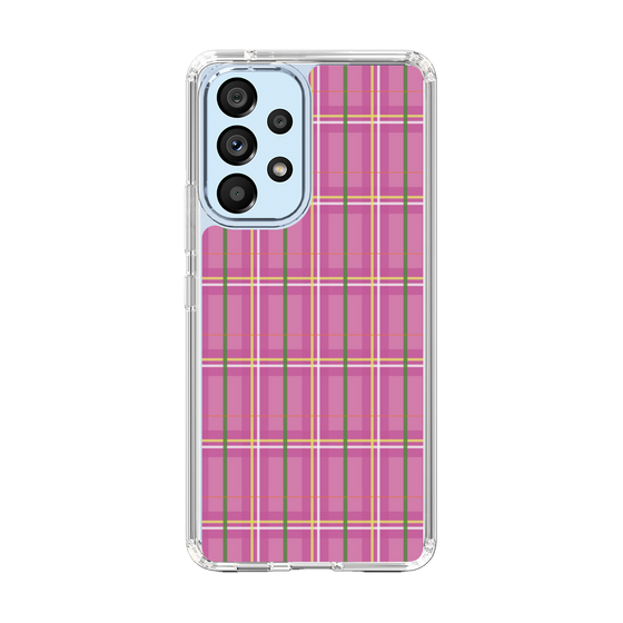 スリムプロテクションケース［ Tartan Check - Pink ］