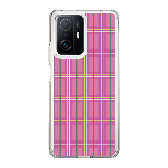 スリムプロテクションケース［ Tartan Check - Pink ］