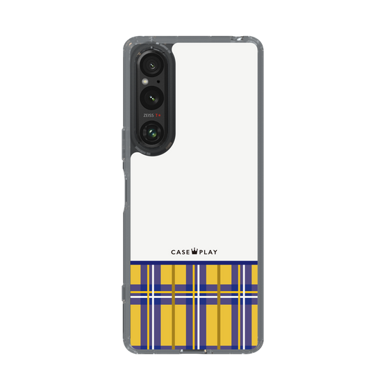 スリムプロテクションケース［ CASEPLAY Tartan Check - Yellow ］