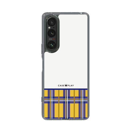 スリムプロテクションケース［ CASEPLAY Tartan Check - Yellow ］
