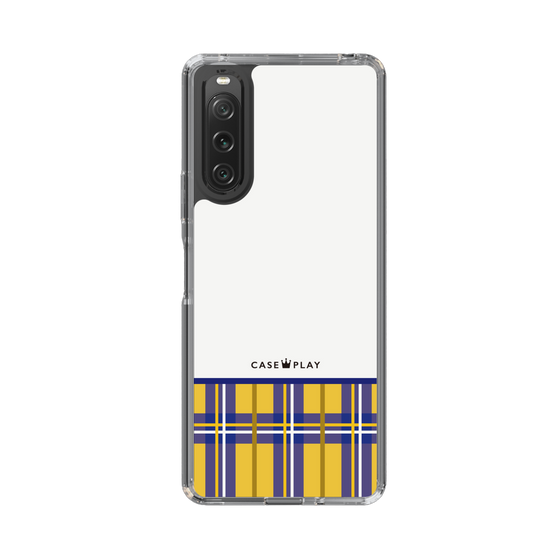 スリムプロテクションケース［ CASEPLAY Tartan Check - Yellow ］
