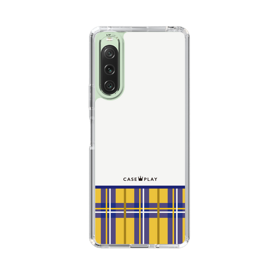 スリムプロテクションケース［ CASEPLAY Tartan Check - Yellow ］