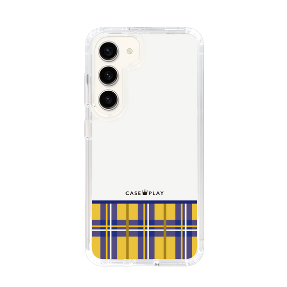 スリムプロテクションケース［ CASEPLAY Tartan Check - Yellow ］