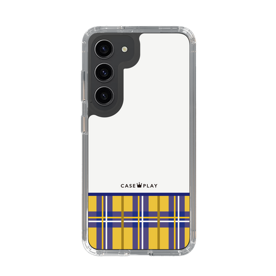 スリムプロテクションケース［ CASEPLAY Tartan Check - Yellow ］