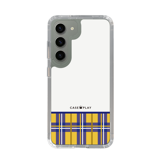 スリムプロテクションケース［ CASEPLAY Tartan Check - Yellow ］