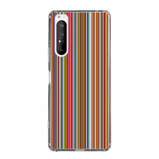 スリムプロテクションケース［ Colorful Stripe ］