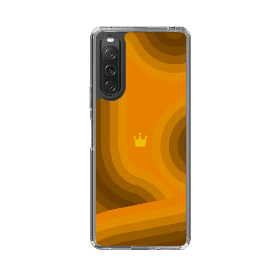スリムプロテクションケース［ CASEPLAY Winding Pattern - Orange ］